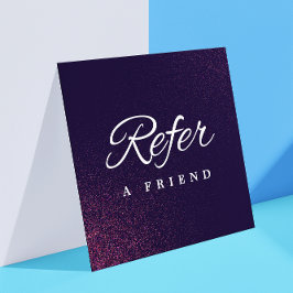 Tarjeta de referencia profesional minimalista