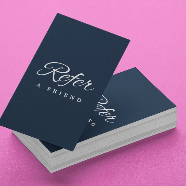 Tarjeta de referencia profesional minimalista (Minimalist Business Referral Card
)