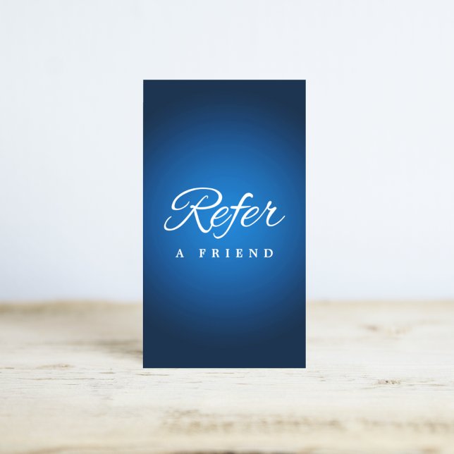 Tarjeta de referencia profesional minimalista (Minimalist Business Referral Card
)