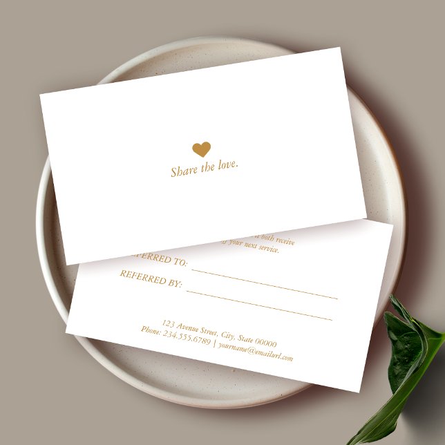 Tarjeta de referencia profesional minimalista (Subido por el creador)