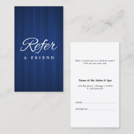 Tarjeta de referencia profesional minimalista