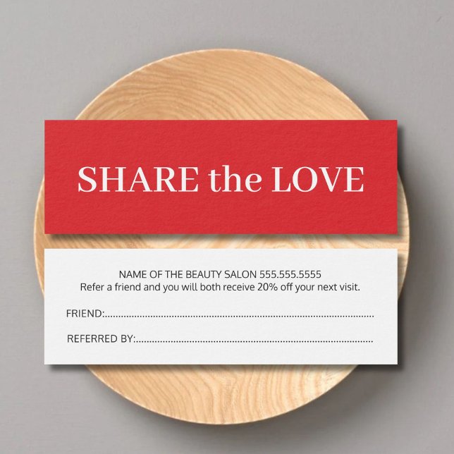 Tarjeta de referencia simple elegante de belleza b (Subido por el creador)