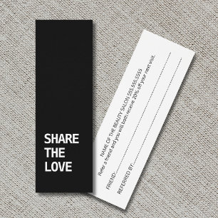 Tarjeta de Referencia Simple y Elegante en Blanco