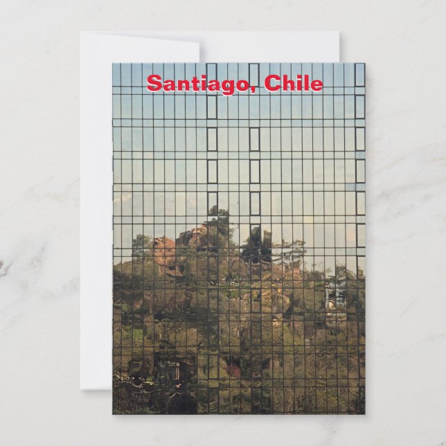 Tarjeta de reflexión Santiago, Chile (Anverso)