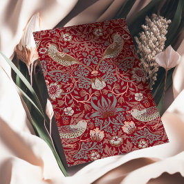 Tarjeta de reflexión William Morris Strawberry