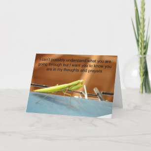 Tarjeta de reflexión y oraciones