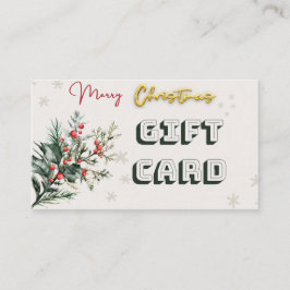 Tarjeta de regalo $100 navidades