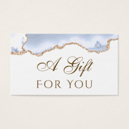 Tarjeta de regalo Agate azul pastel