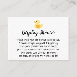 Tarjeta de regalo Baby Shower para pantalla simple