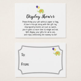 Tarjeta de regalo Baby Shower para pantalla simple