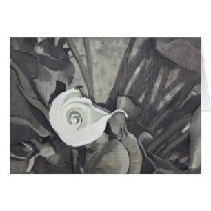 Tarjeta de regalo Calla Lily Fibonacci Gris
