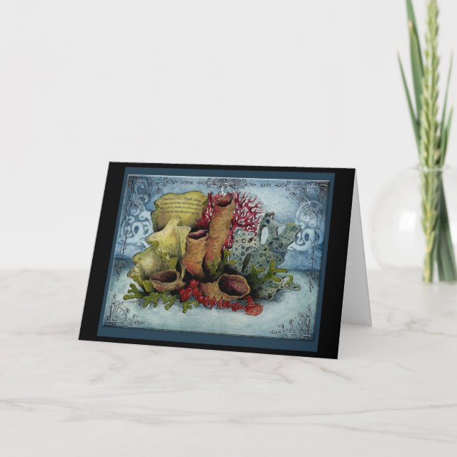 Tarjeta de regalo Coral 35 años Boda Aniversario (Anverso)