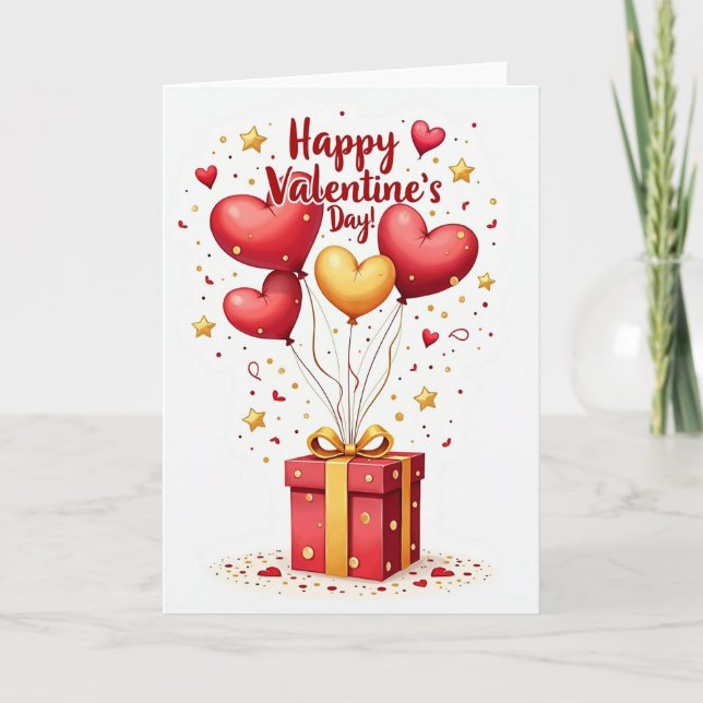 Tarjeta de regalo Corazones alegres (Anverso)