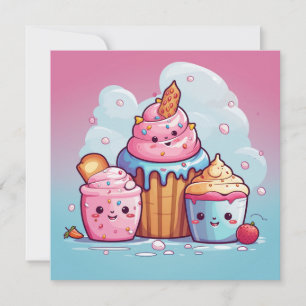 Tarjeta de regalo Cute Kawaii
