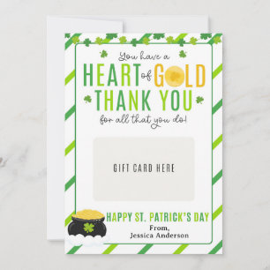 Tarjeta de regalo de agradecimiento para maestros 