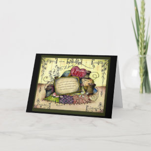 Tarjeta de regalo de algodón para aniversario de b