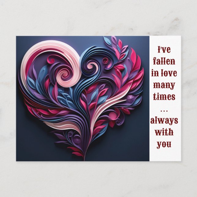 Tarjeta de regalo de amor romántico (Anverso)