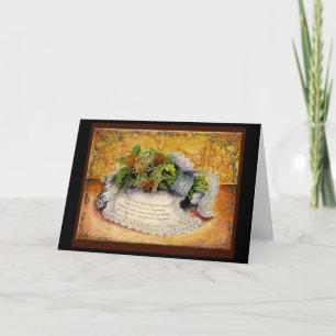 Tarjeta de regalo de aniversario de bodas de encaj
