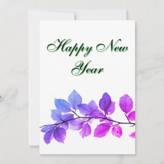 Tarjeta de regalo de Año Nuevo con un diseño asomb