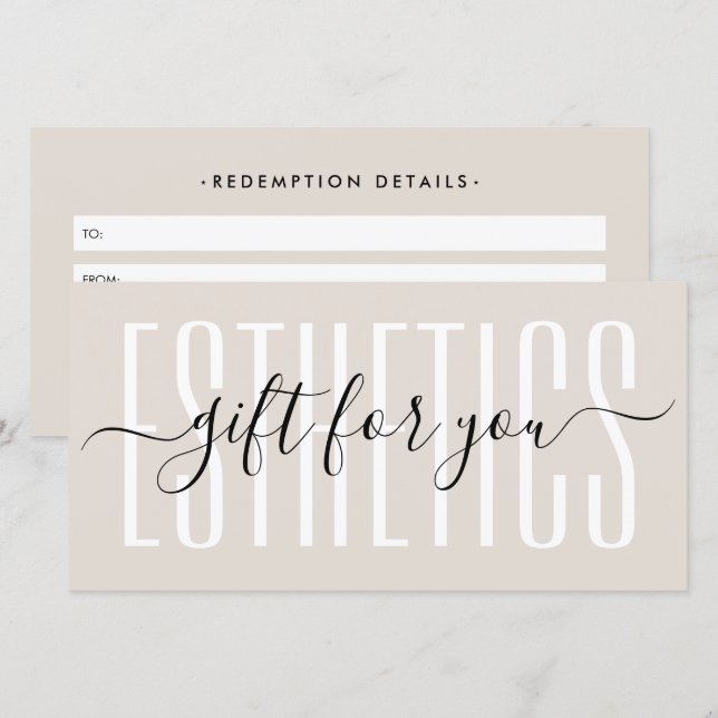 Tarjeta de regalo de arena para profesional de la  (Anverso / Reverso)