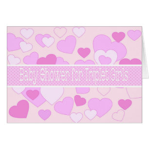 Tarjeta de regalo de Baby Shower para trillizos