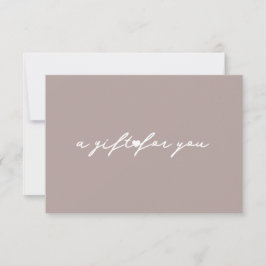 Tarjeta de regalo de belleza corazón elegante