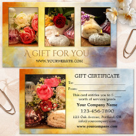 Tarjeta de regalo de bienestar de tus fotos