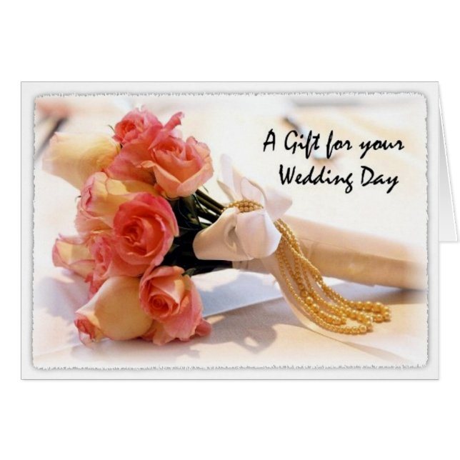 Tarjeta de regalo de boda (Anverso (Horizontal))