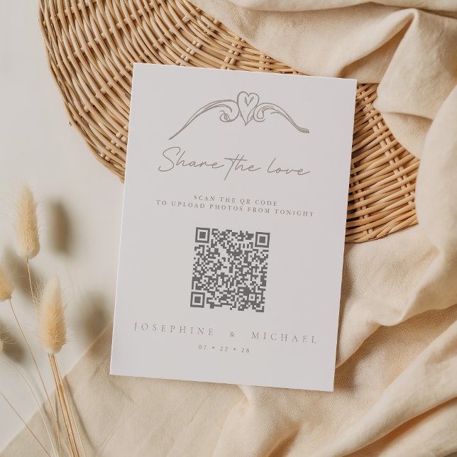 Tarjeta de regalo de boda elegante comparte el amo (Subido por el creador)