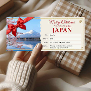 Tarjeta de regalo de boleto de revelación de viaje