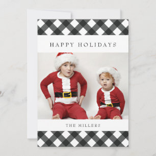 Tarjeta de regalo de Búfalo de Felices Fiestas par