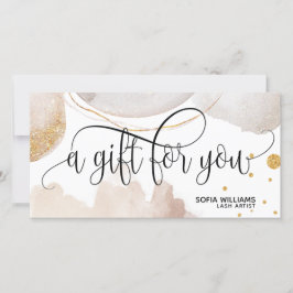 Tarjeta de regalo de certificado abstracta moderna