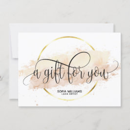 Tarjeta de regalo de certificado abstracta moderna