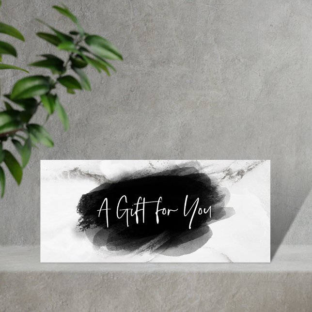 Tarjeta de regalo de certificado blanco negro simp (Subido por el creador)