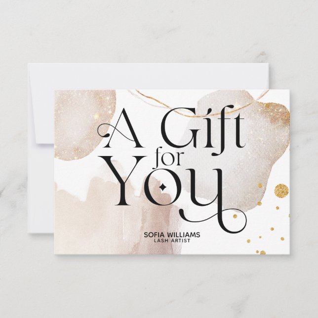 Tarjeta de regalo de certificado Boho resumen mode (Anverso)