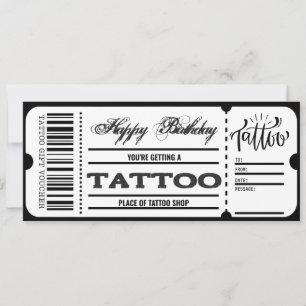 Tarjeta de Regalo de Certificado de Cupón de Tatua