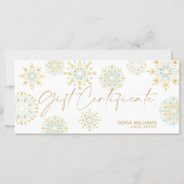 Tarjeta de regalo de certificado de navidad Añadir