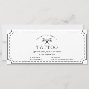 Tarjeta de regalo de certificado de regalo de tatu