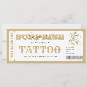 Tarjeta de regalo de certificado de regalo de tatu
