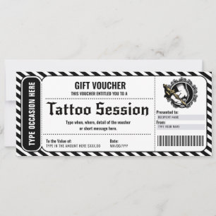 Tarjeta de regalo de certificado de regalo de tatu