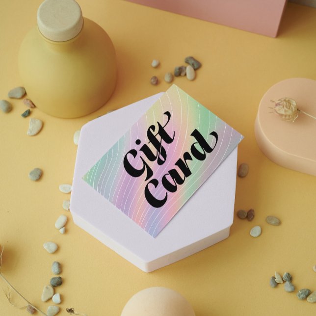Tarjeta de regalo de certificado estético holográf (Trendy Hologram Esthetician Certificate Gift Card)