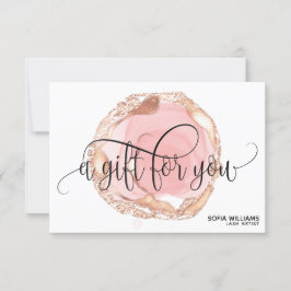 Tarjeta de regalo de certificado moderno de goteo 