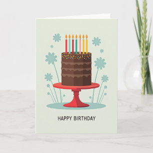 Tarjeta de regalo de chocolate rayado