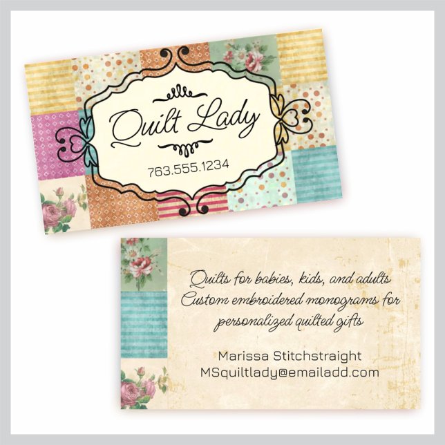 Tarjeta de regalo de coser de colcha de abadejo de (Subido por el creador)