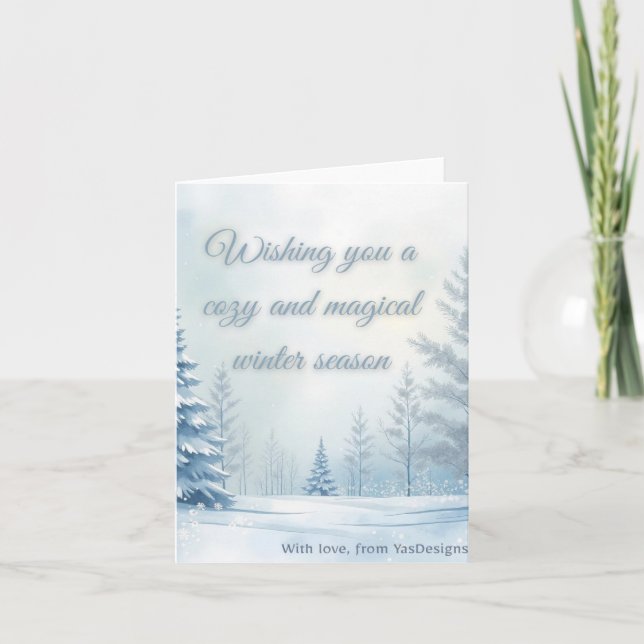Tarjeta de regalo de Cozy & Magical Winter Wonderl (Anverso)