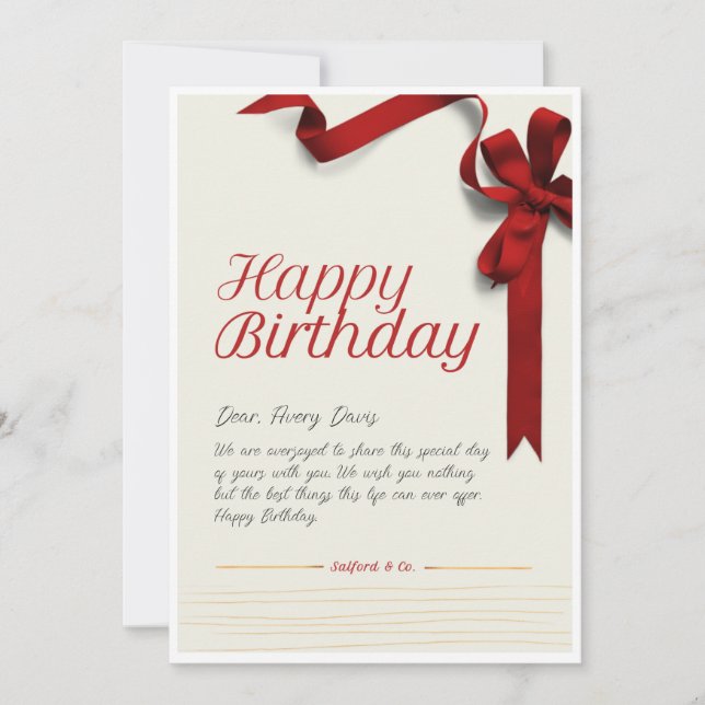 Tarjeta de regalo de cumpleaños (Anverso)