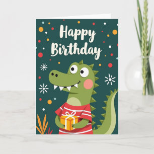 Tarjeta de regalo de cumpleaños de dibujos animado