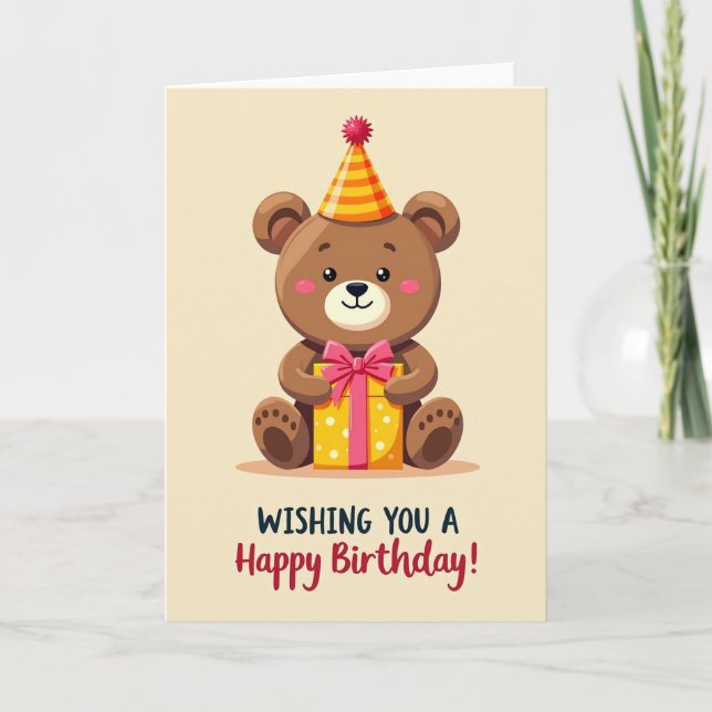 Tarjeta de regalo de cumpleaños dulce (Anverso)