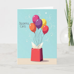 Tarjeta de regalo de cumpleaños floral