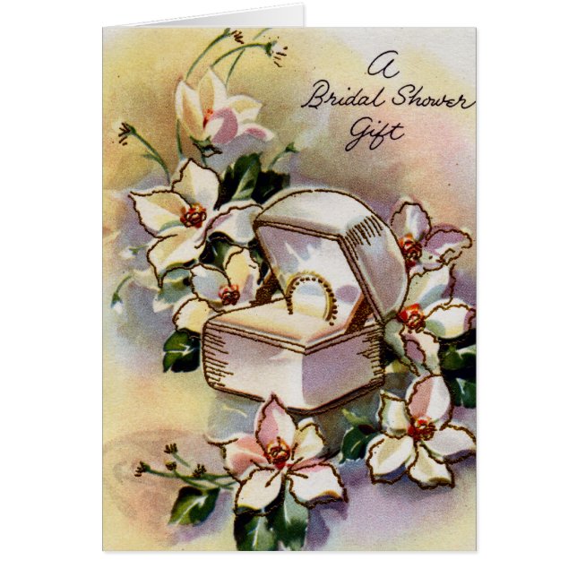 Tarjeta de regalo de ducha de novia (Frente)